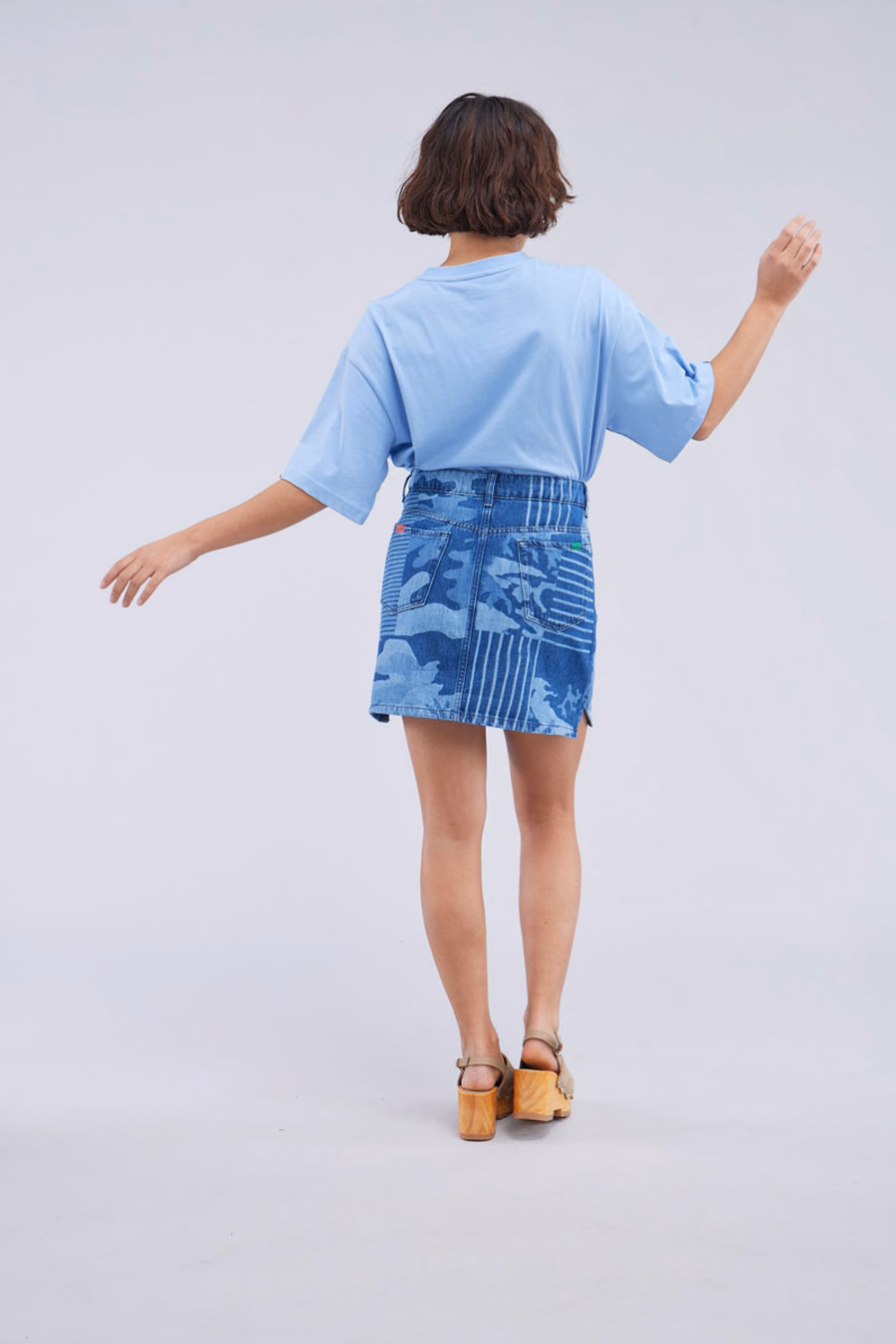 Kick Skirt Camouflage Blau
