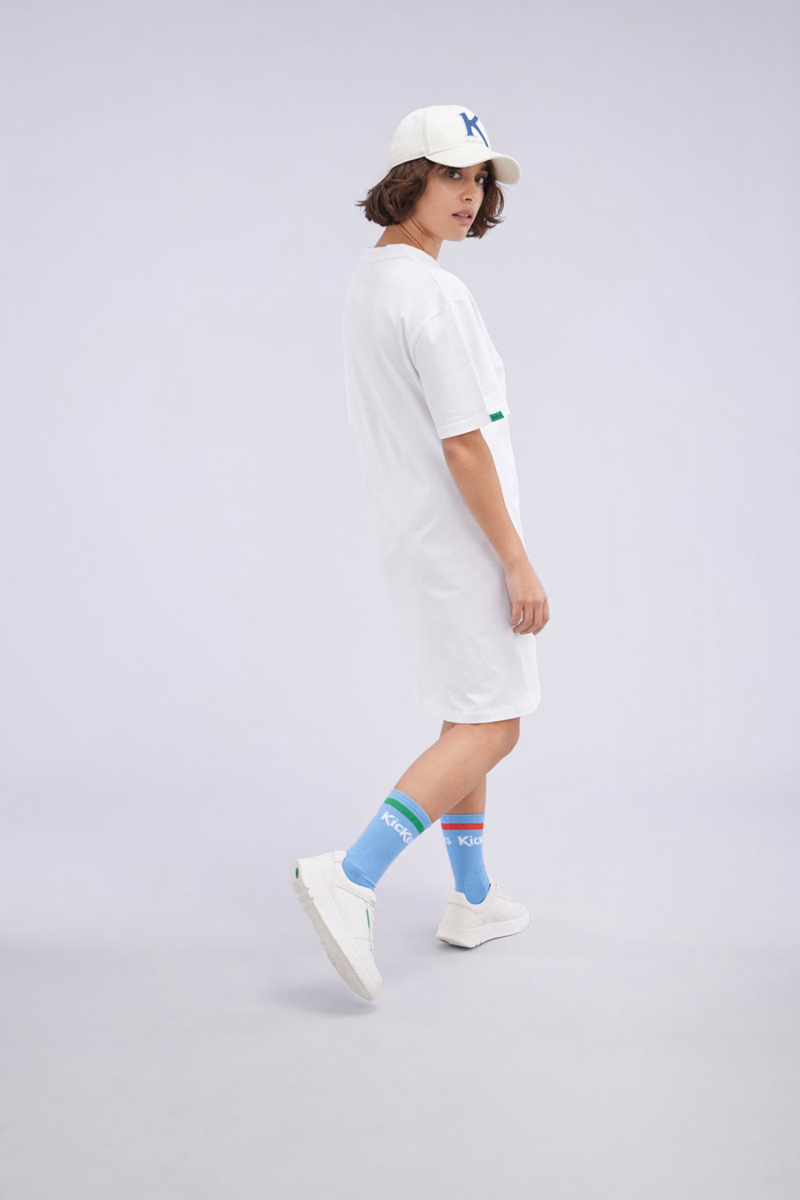 Kick T-Shirt Kleid Weiß